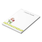 Rood- en roze Tulpen Aangepast 5,5 x 6 Notitieblok (Linkerzijde)
