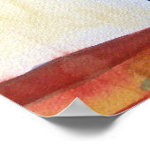 Rood- en roze tulpen waterverf bloemen poster (Hoek)