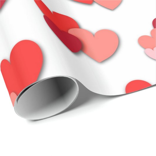 Rood en roze Valentijn verwerkt papier (Rol Hoek)