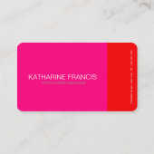 Rood en roze visitekaartjes (Achterkant)