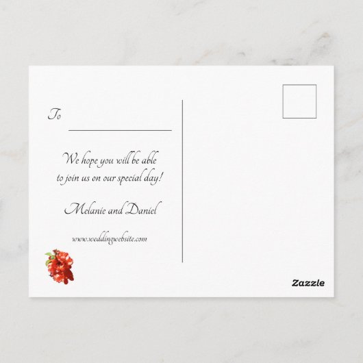 Rood en Roze Vloer van de Ventilator sparen de Dat Briefkaart (Achterkant)