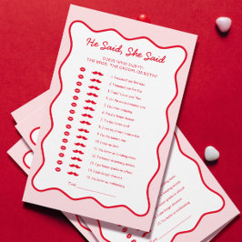 Rood en roze Vrijgezellenfeest Hij zei dat ze spel