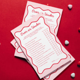 Rood en roze Vrijgezellenfeest onder spel