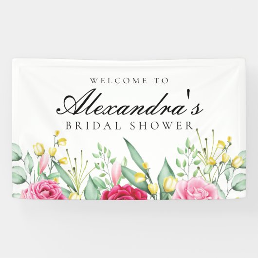  rood en roze Vrijgezellenfeest Spandoek (Horizontaal)