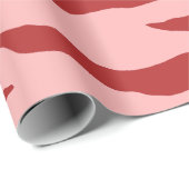 Rood en roze zebrapatroon cadeaupapier (Rol Hoek)