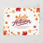 Rood en Sinaasappel Hallo Briefkaart (Voorkant)