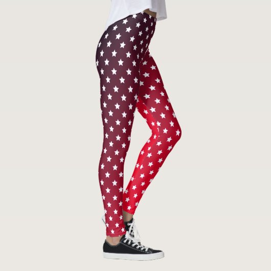 Rood en sterren leggings (Rechts)