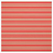 Rood- en Tan-kleurlijnen Stof (Swatch)
