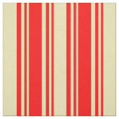 Rood- en Tan-kleurlijnen Stof (Swatch)