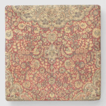 Rood en Tan Tapestry Van Israel Square Onderzetter