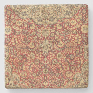 Rood en Tan Tapestry Van Israel Square Onderzetter