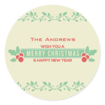 Rood- en tekenkerst Gepersonaliseerd stickers