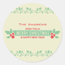 Rood- en tekenkerst Gepersonaliseerd stickers