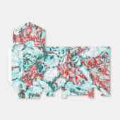 Rood en Turkoois Abstract Bedankdoosjes (Uitgevouwen)