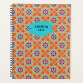 Rood en turkoois planner (Voorkant)