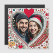 rood en turquoise harten Lijst (Voorkant / Achterkant)