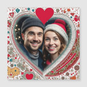  rood en turquoise harten Lijst (Voorkant)