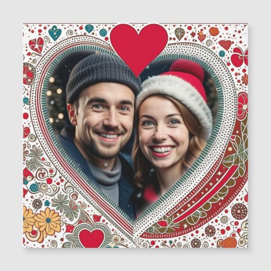 rood en turquoise harten Lijst (Voorkant)