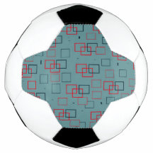 Rood en Tweekleurig Vierkant Plezier