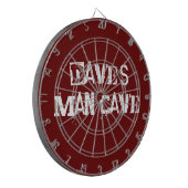 Rood en wit aangepast kleerbord dartbord (Voorkant Links)