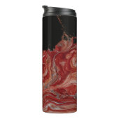 Rood en wit abstract schilderij thermosbeker (Geroteerd rechts)