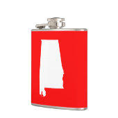 Rood en Wit Alabama Heupfles (Links)