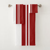 Rood en wit bad handdoek (Insitu)