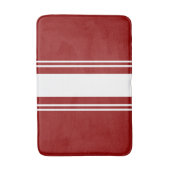 Rood en wit badmat (Voorkant Verticaal)