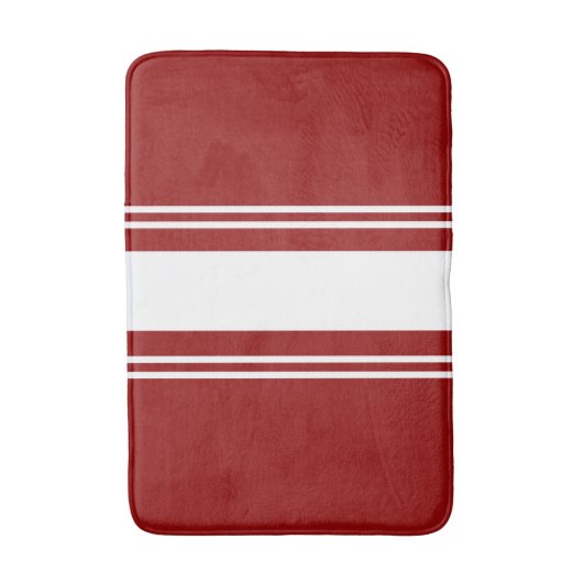 Rood en wit badmat (Voorkant Verticaal)