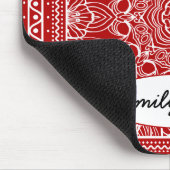 rood en wit bandanna ontwerp muismat (Hoek)