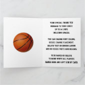 Rood en wit, bedankt, Basketball Coach Kaarten (Binnen)