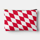 Rood en Wit Beiers Diamanten Vlag Patroon Etui (Voorkant)