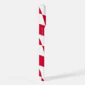 Rood en Wit Beiers Diamanten Vlag Patroon iPhone Hoesje (Rechterkant)