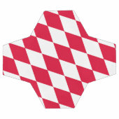 Rood en Wit Beiers Diamanten Vlag Patroon Voetbal (Enkel)