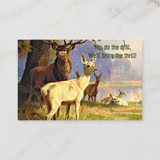 Rood en wit bier nabij een houtvijandige jacht visitekaartje (Achterkant)