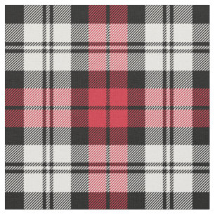 Rood en Wit Black Watch Tartan Plaid Vakantie Stof