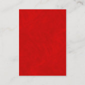 Rood en Wit Bloemen Bruiloft Wishing Well Informatiekaartje (Achterkant)