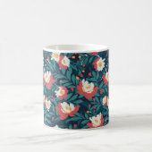 Rood en Wit Bloemmotief Koffiemok (Center)
