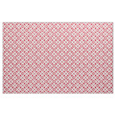 Rood en wit bloemmotief stof (Fat Quarter)
