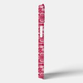 Rood en wit bloempatroon Case-Mate iPhone case (Achterkant / Rechts)