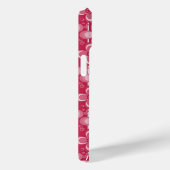 Rood en wit bloempatroon Case-Mate iPhone case (Achterkant / Rechts)
