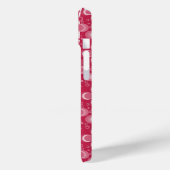 Rood en wit bloempatroon Case-Mate iPhone case (Achterkant / Links)