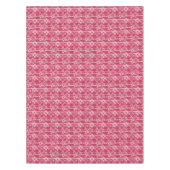 Rood en wit bloempatroon tafelkleed (Voorkant)