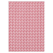 Rood en wit bloempatroon tafelkleed (Voorkant)