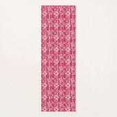Rood en wit bloempatroon yogamat (Voorkant)