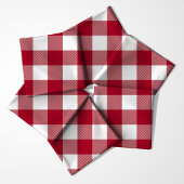 Rood en wit Buffalo geruite stof