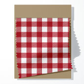 Rood en wit Buffalo geruite stof