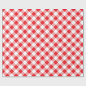 Rood en wit buffelvlekvormig verpakkingspapier cadeaupapier (Vlak)