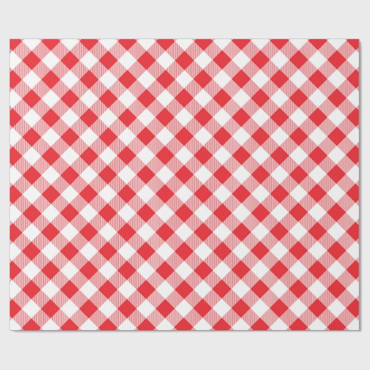 Rood en wit buffelvlekvormig verpakkingspapier cadeaupapier (Vlak)