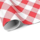 Rood en wit buffelvlekvormig verpakkingspapier cadeaupapier (Rol Hoek)